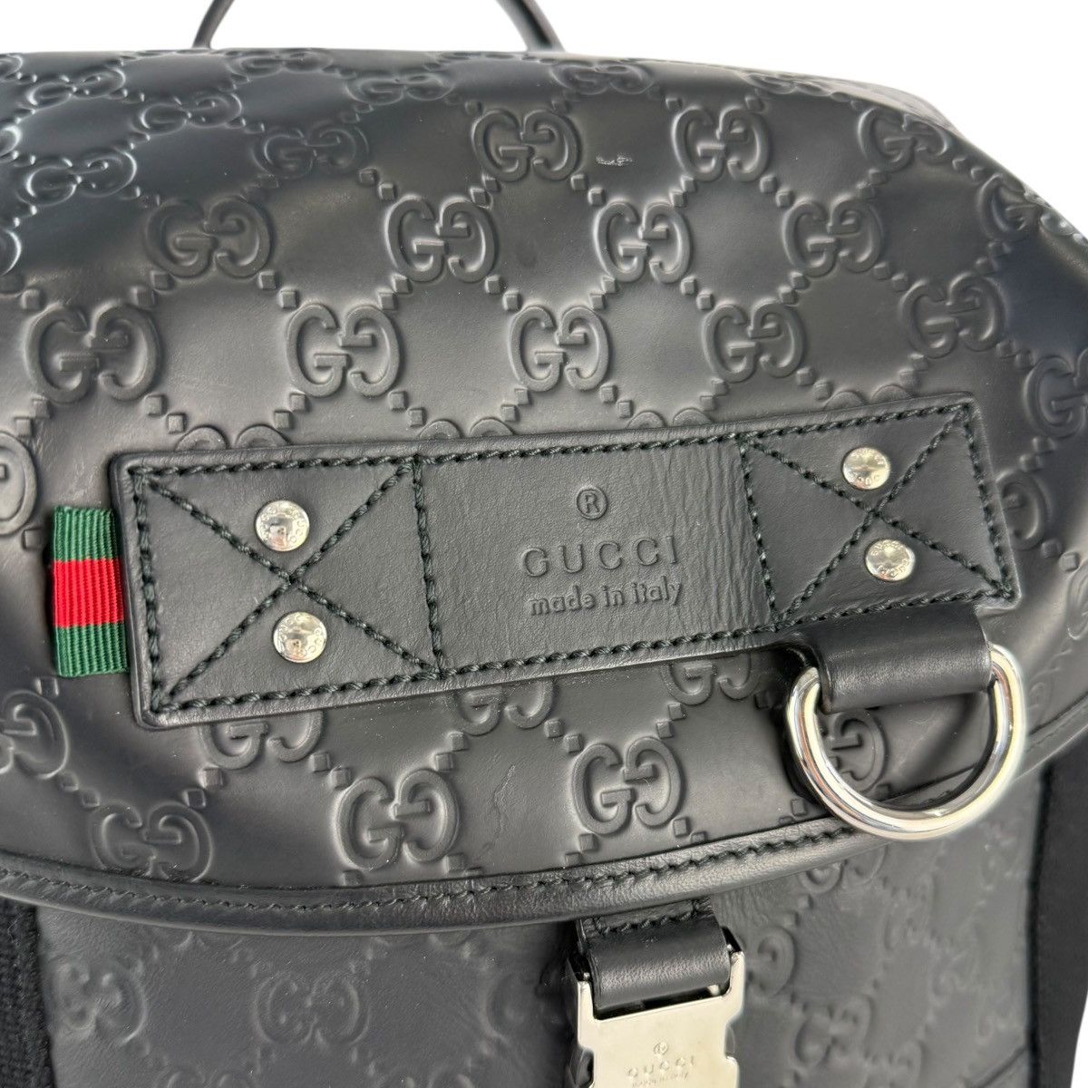 Gucci Gucci Guccissima Monogram Leather Backpack Size ONE SIZE - 10 Thumbnail