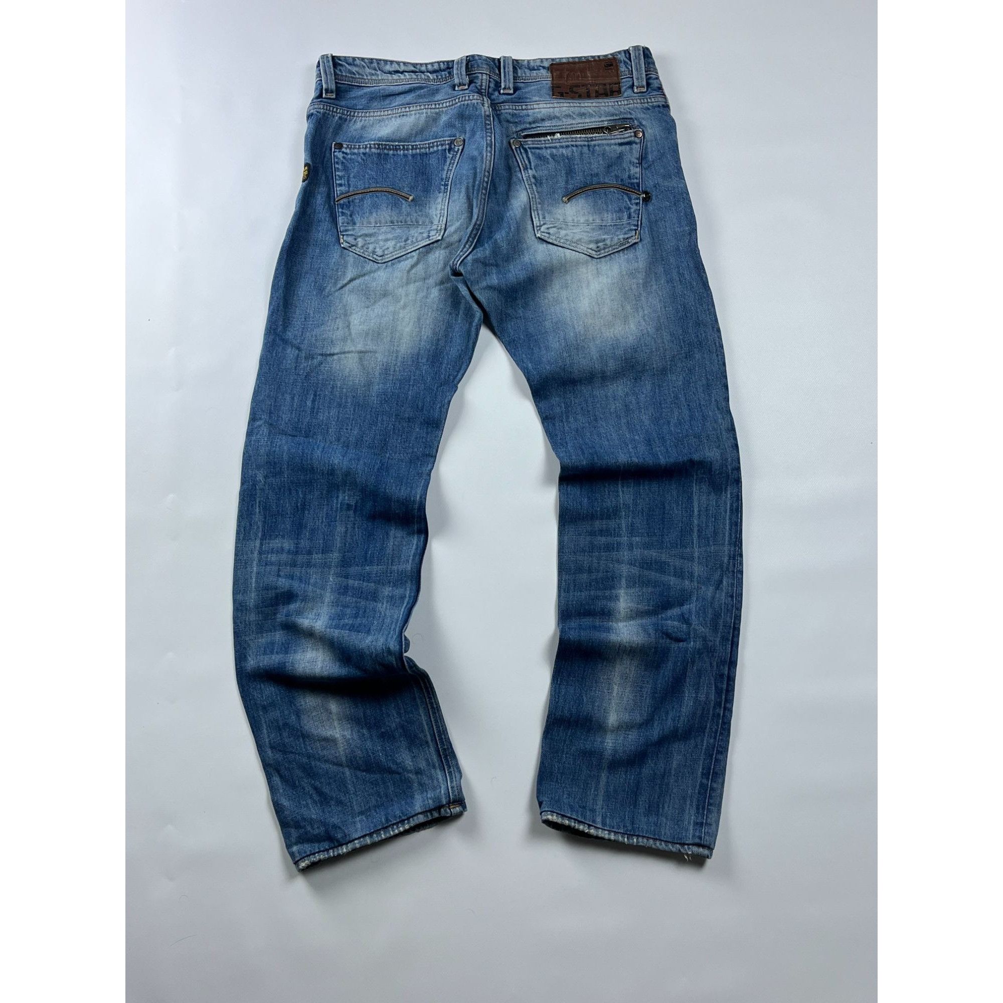 G-Star × Vintage G-Star Raw Faded Distressed Vintage Jean 33x32 Size US 33 - 1 Thumbnail