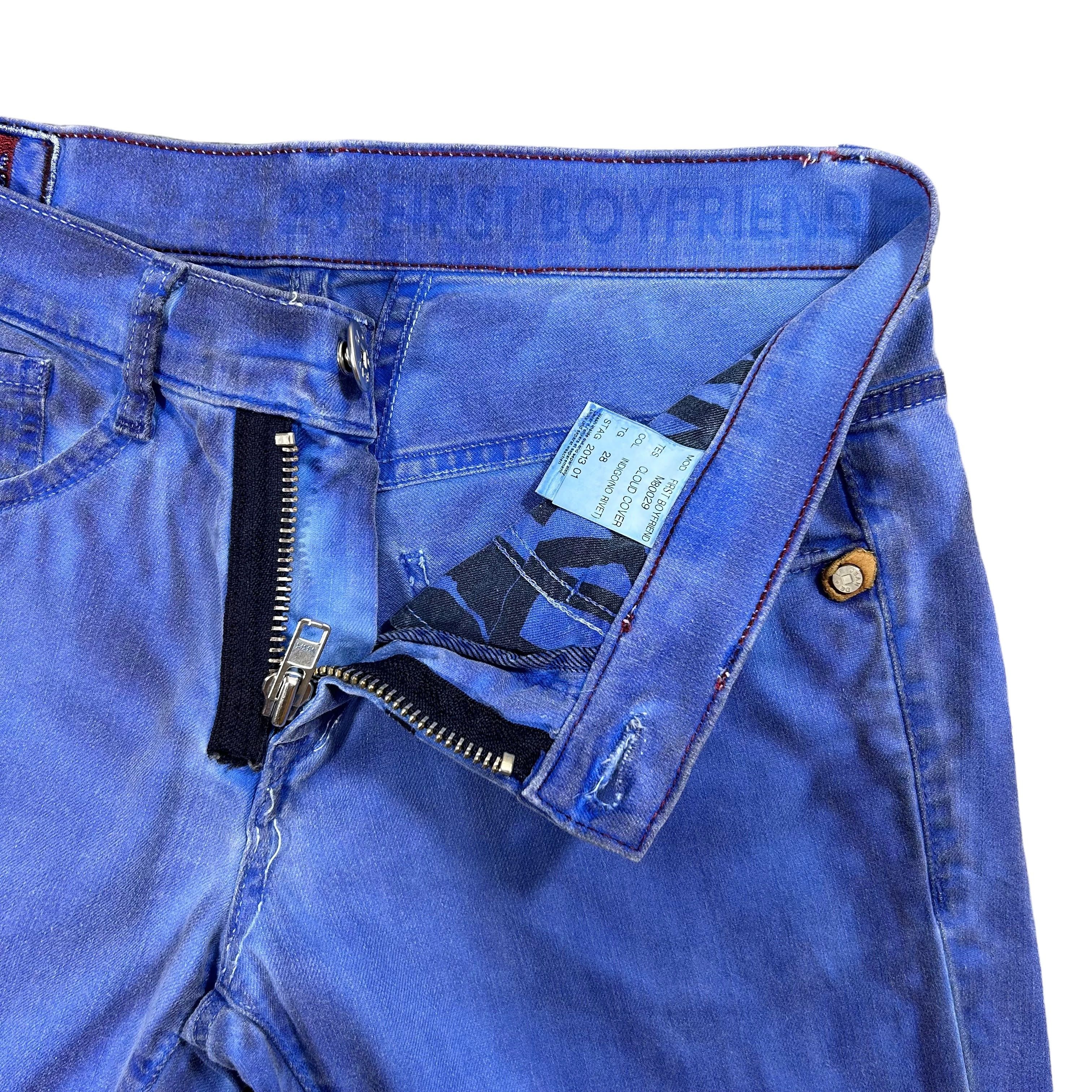 Marithe + Francois Girbaud Marithe Francois Girbaud Boyfriend Blue Cloud Slim Jeans 28 Size 28" / US 6 / IT 42 - 5 Thumbnail