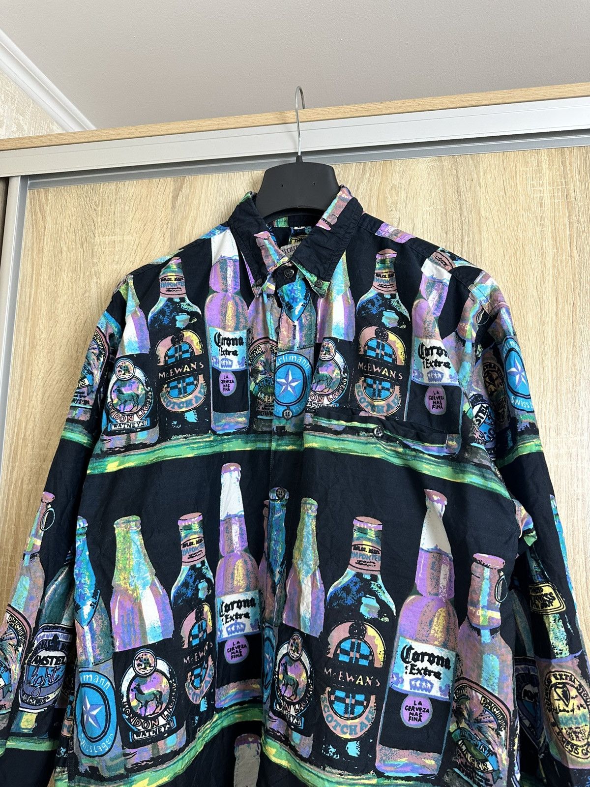 Mambo 🔥 Corona Extra Beer Big Art Button Up Shirt Guinness Versace Size US M / EU 48-50 / 2 - 1 Thumbnail