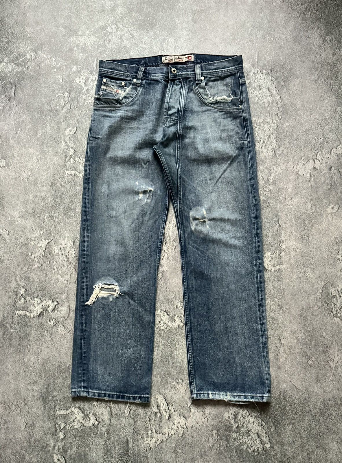 Diesel × Diesel Black Gold Diesel 36/32 distressed denim pant trouser jean chino y2k Size US 36 / EU 52 - 5 Thumbnail
