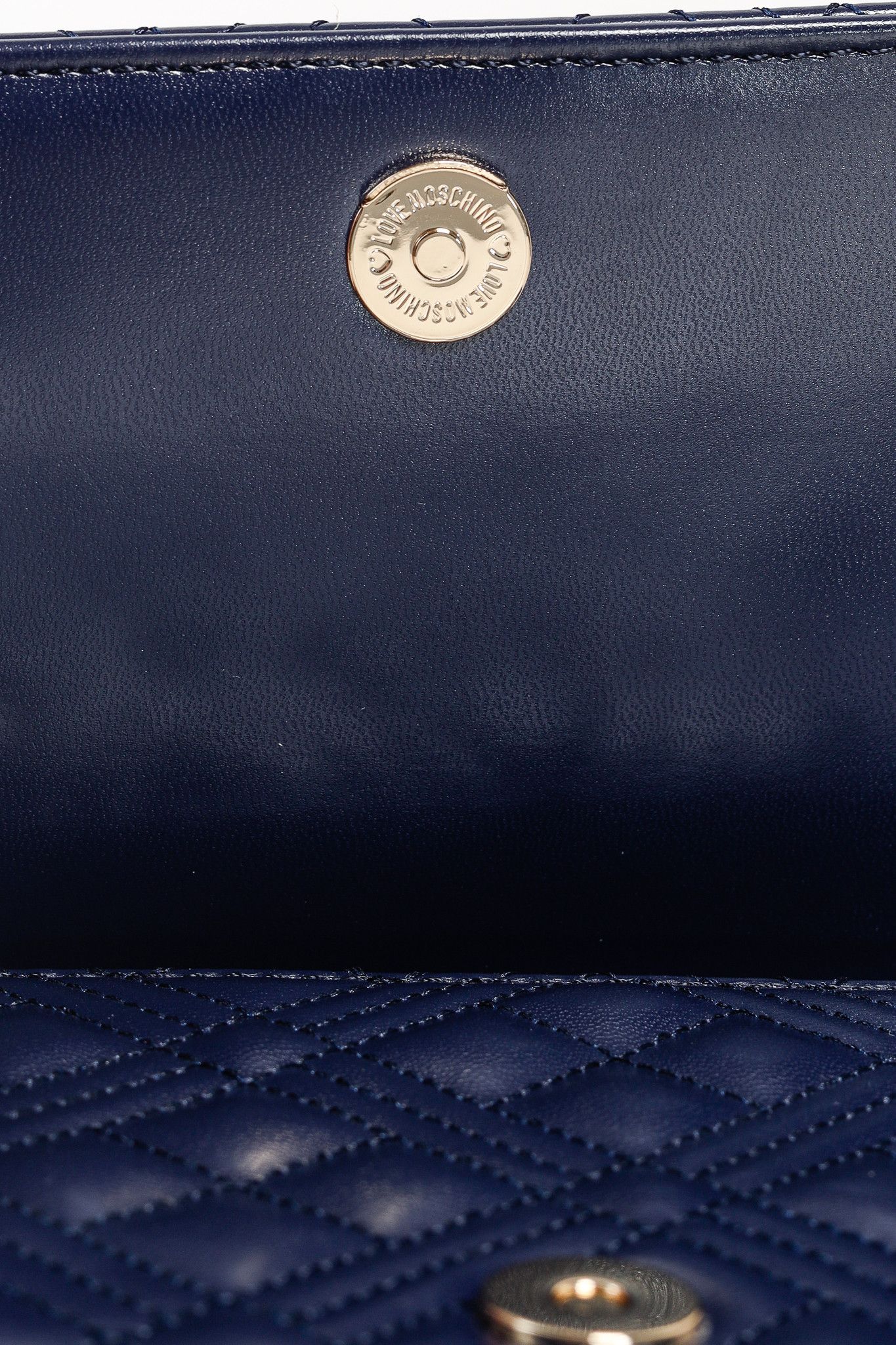Love Moschino Love Moschino Borsa Quilted Nappa PU Navy Shoulder Bag Size ONE SIZE - 10 Thumbnail