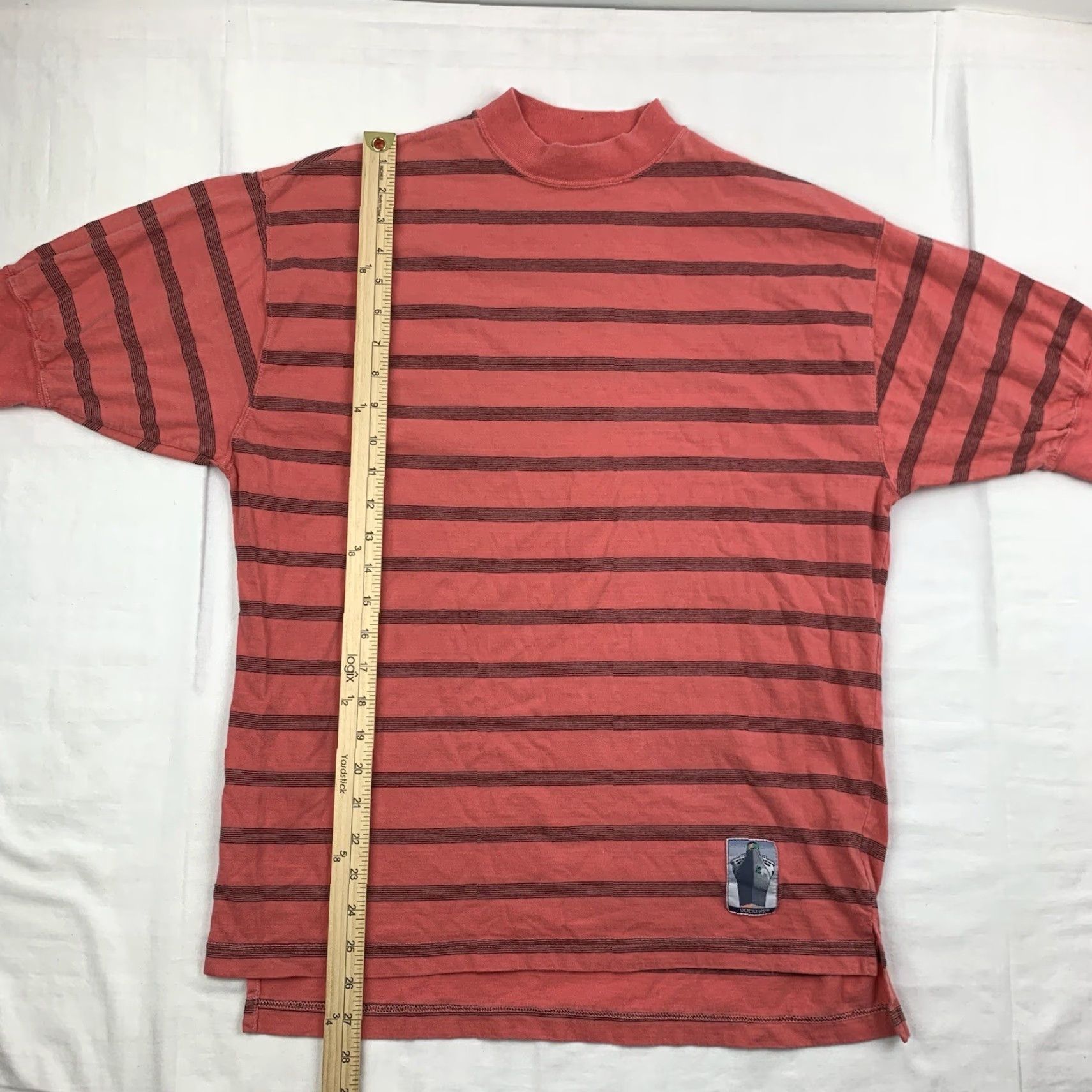 Dockers VINTAGE Dockers T-Shirt Adult Medium Pink Striped 90s Sailing Logo Mens Size US M / EU 48-50 / 2 - 7 Thumbnail