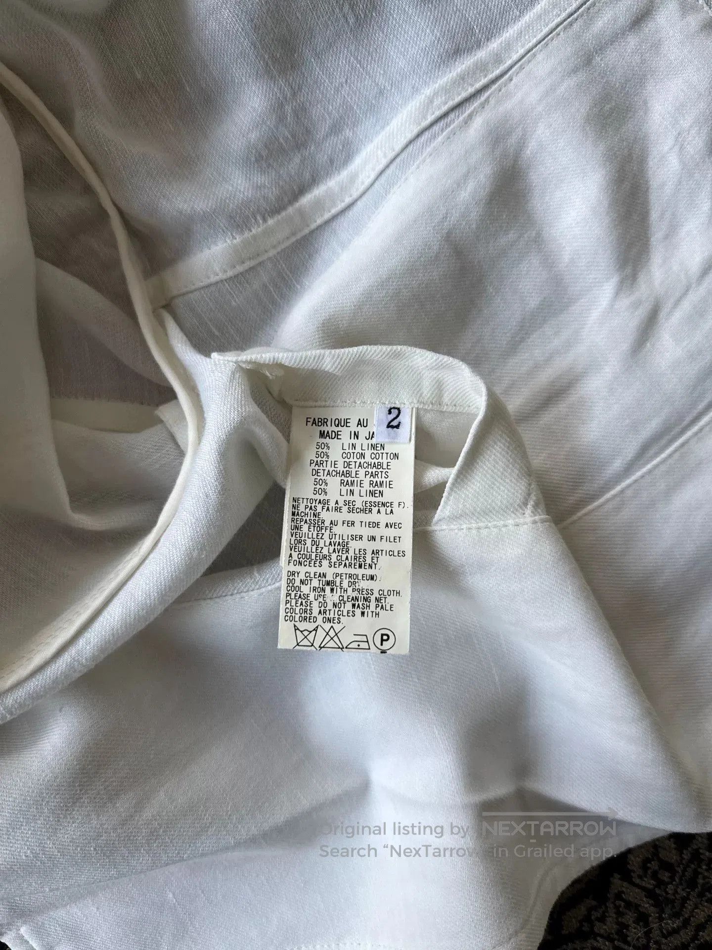 Y's Yohji Yamamoto Y's Linen Summer Jacket. Size US M / EU 48-50 / 2 - 8 Thumbnail