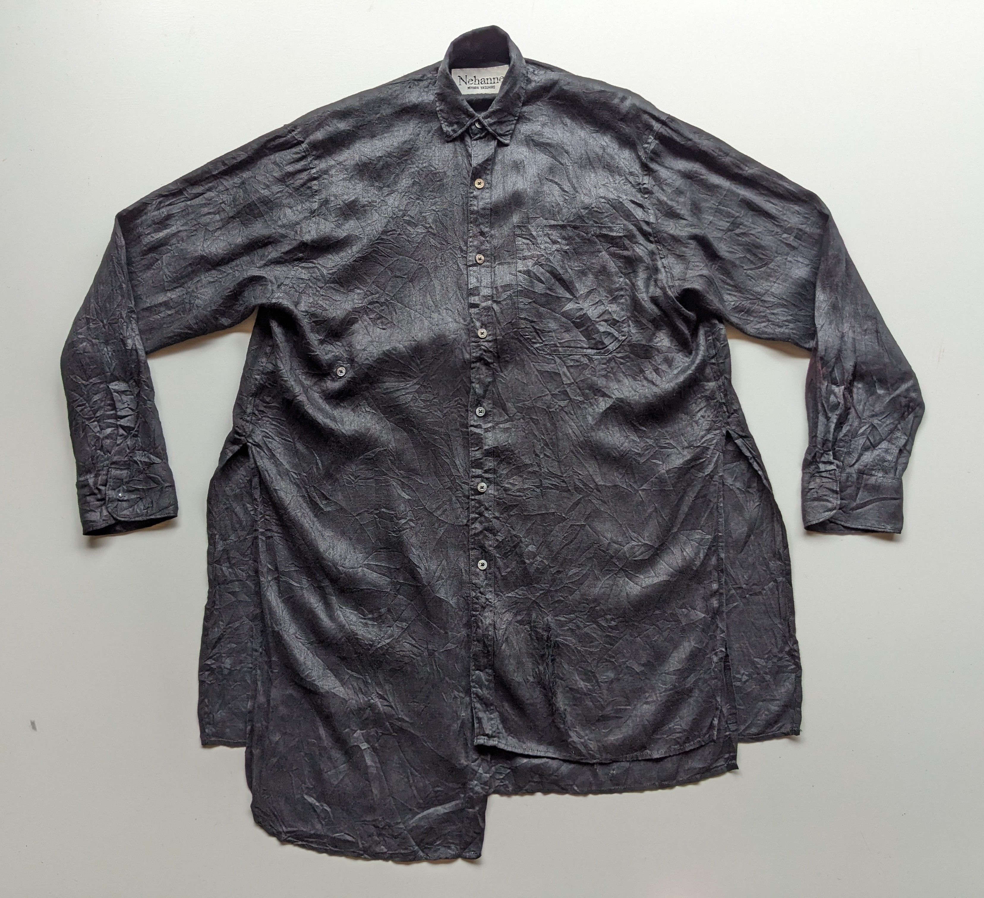 Designer × Maison MIHARA YASUHIRO SS17 Miharaya Suhiro distressed hemp shirt Size US M / EU 48-50 / 2 - 4 Thumbnail