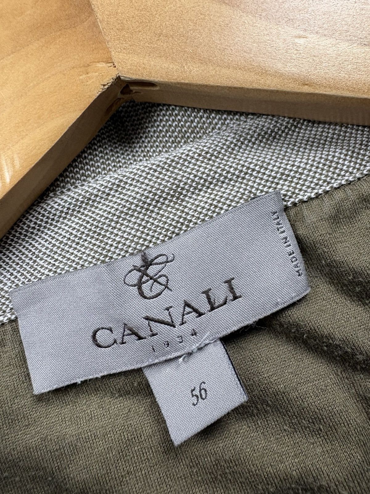 Canali CANALI Luxury Knitted Polo Tshirt Button Up 56 Size Size US XL / EU 56 / 4 - 5 Thumbnail