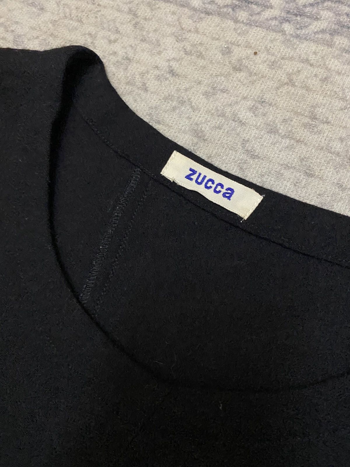 Zucca ZUCCA MINIMALISM ASYMETRICAL DESIGN BLACK WOOL DRESS Size M / US 6-8 / IT 42-44 - 7 Thumbnail