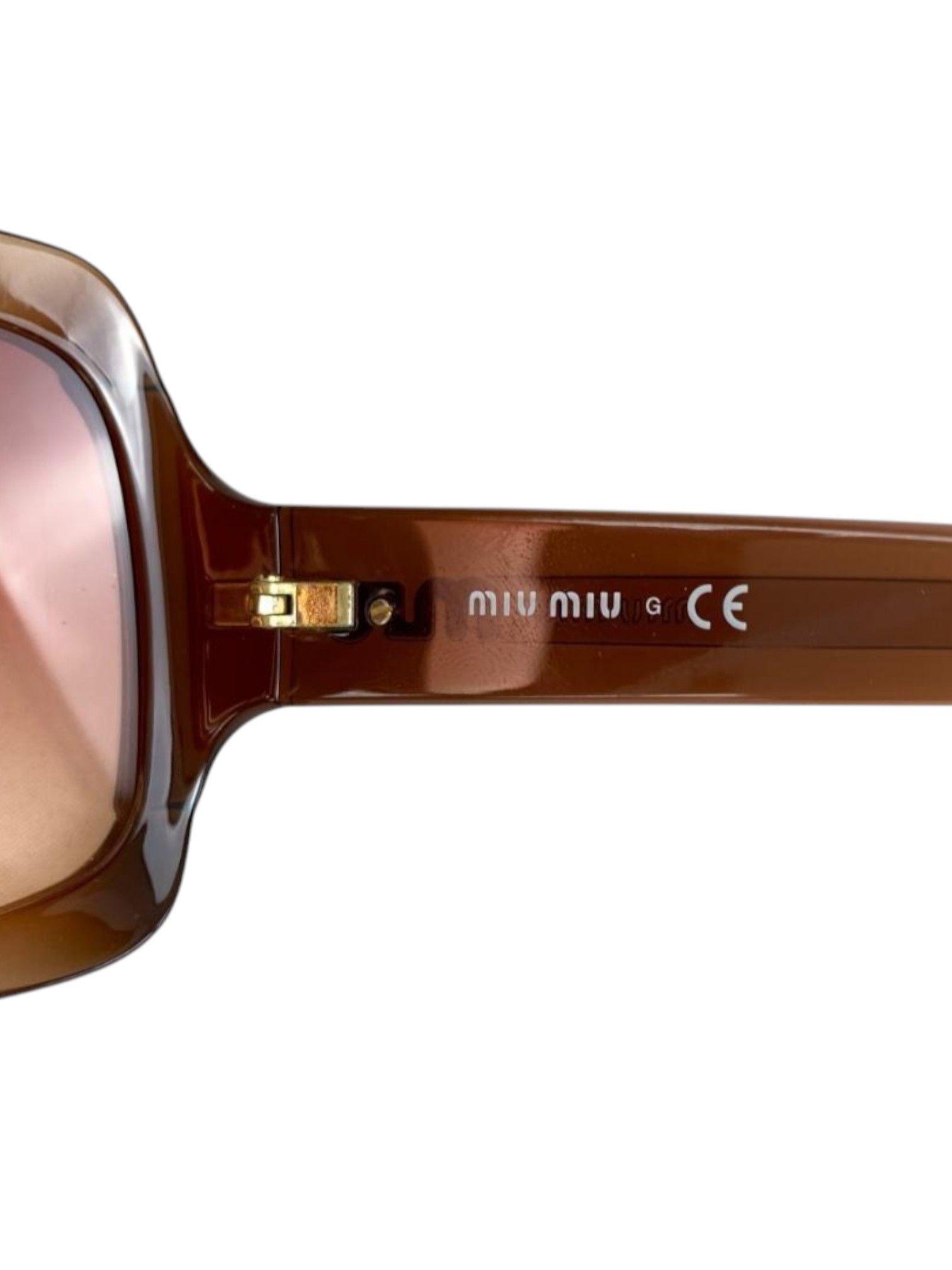 Miu Miu Miu Miu Glam SMU03I Oversized Square Sunglasses Size ONE SIZE - 9 Thumbnail