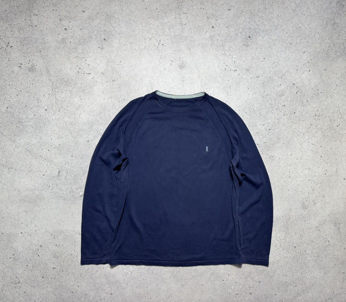 Yves Saint Laurent Yves Saint Laurent YSL Vintage Luxury Sweatshirt Blue Size US XL / EU 56 / 4 - 1 Thumbnail