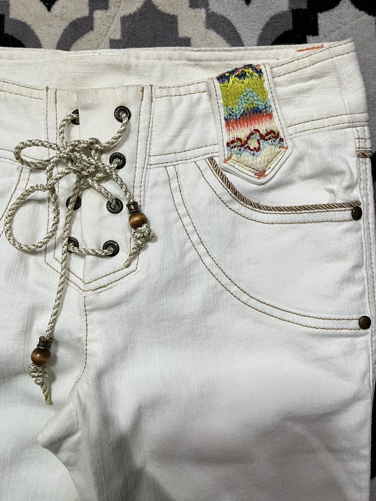 Tornado Mart 2000s egoist lace up ifsixwasnine inspired flared pants Size US 28 / EU 44 - 7 Thumbnail