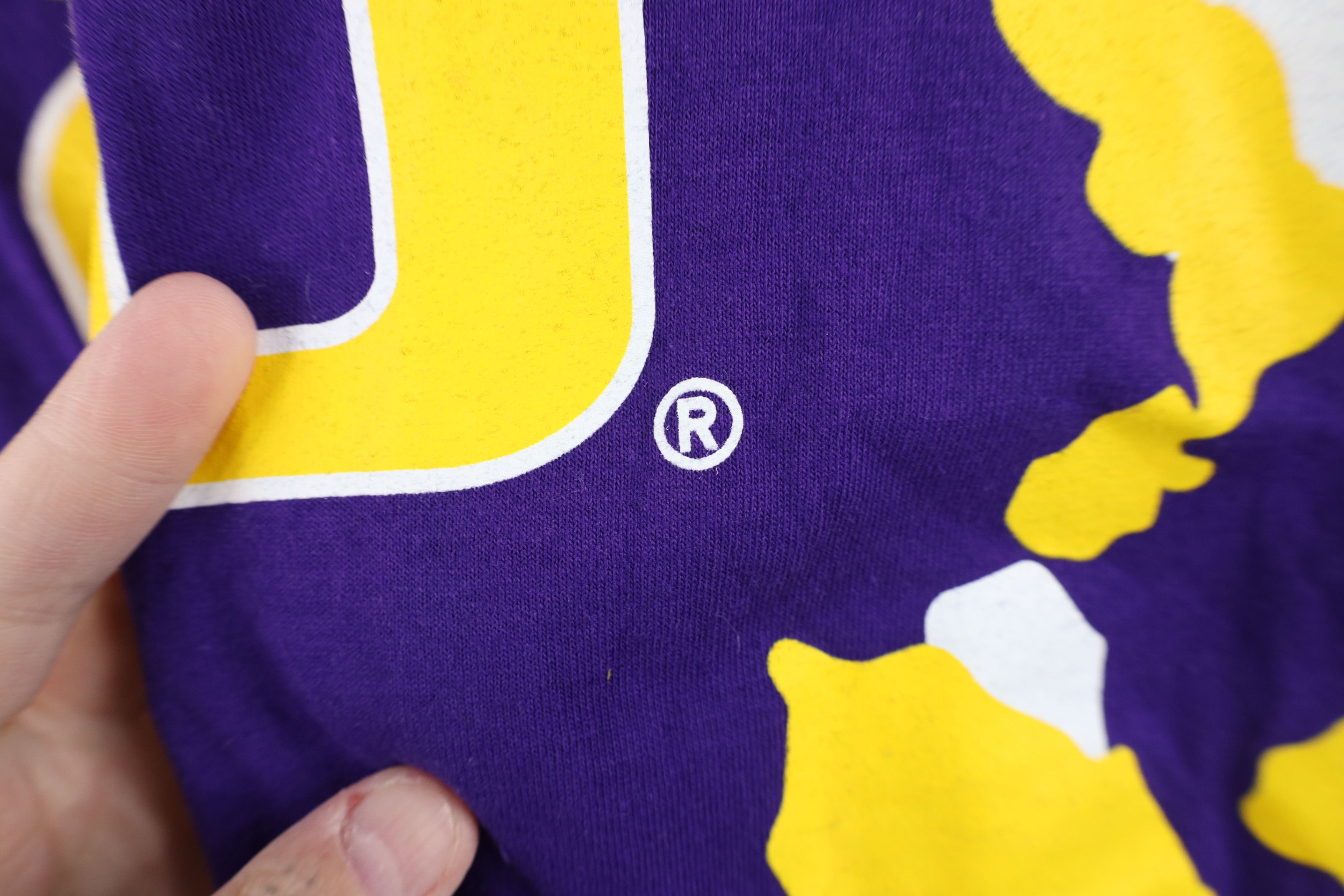 Vintage Vintage 90s Y2K Louisiana State University T-Shirt Purple Size US L / EU 52-54 / 3 - 7 Thumbnail