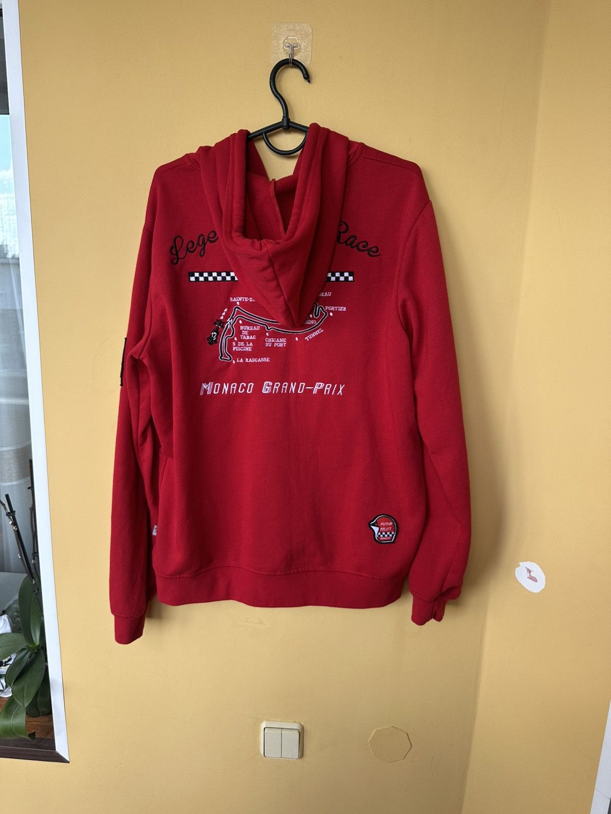 Other Vintage Official Monaco Grand Prix Mens Zip Up Hoodie - Red Size US L / EU 52-54 / 3 - 7 Thumbnail