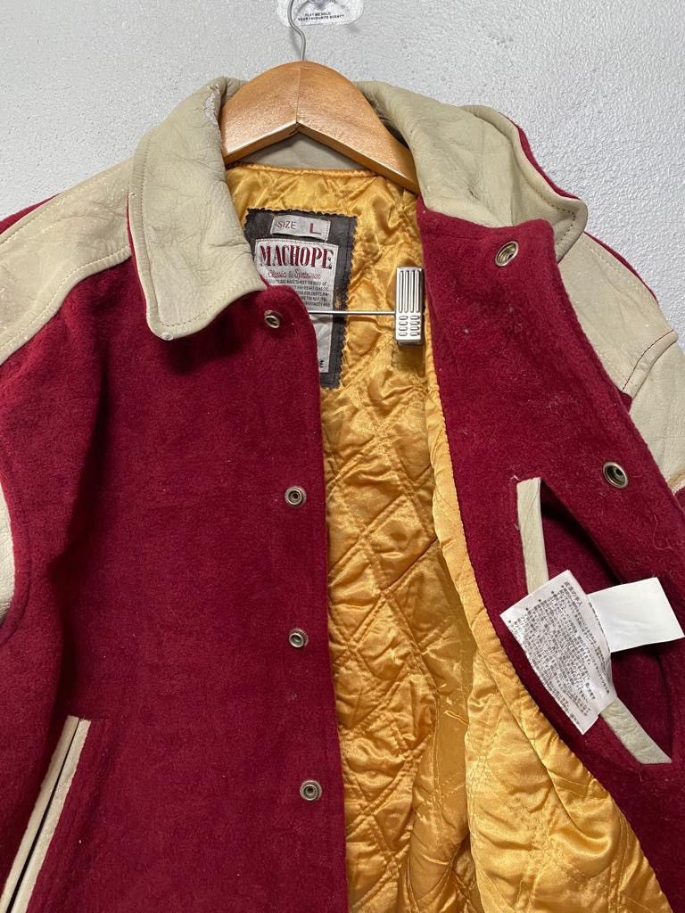 Vintage Vintage Machope varsity leather shoulder Size US L / EU 52-54 / 3 - 12 Thumbnail