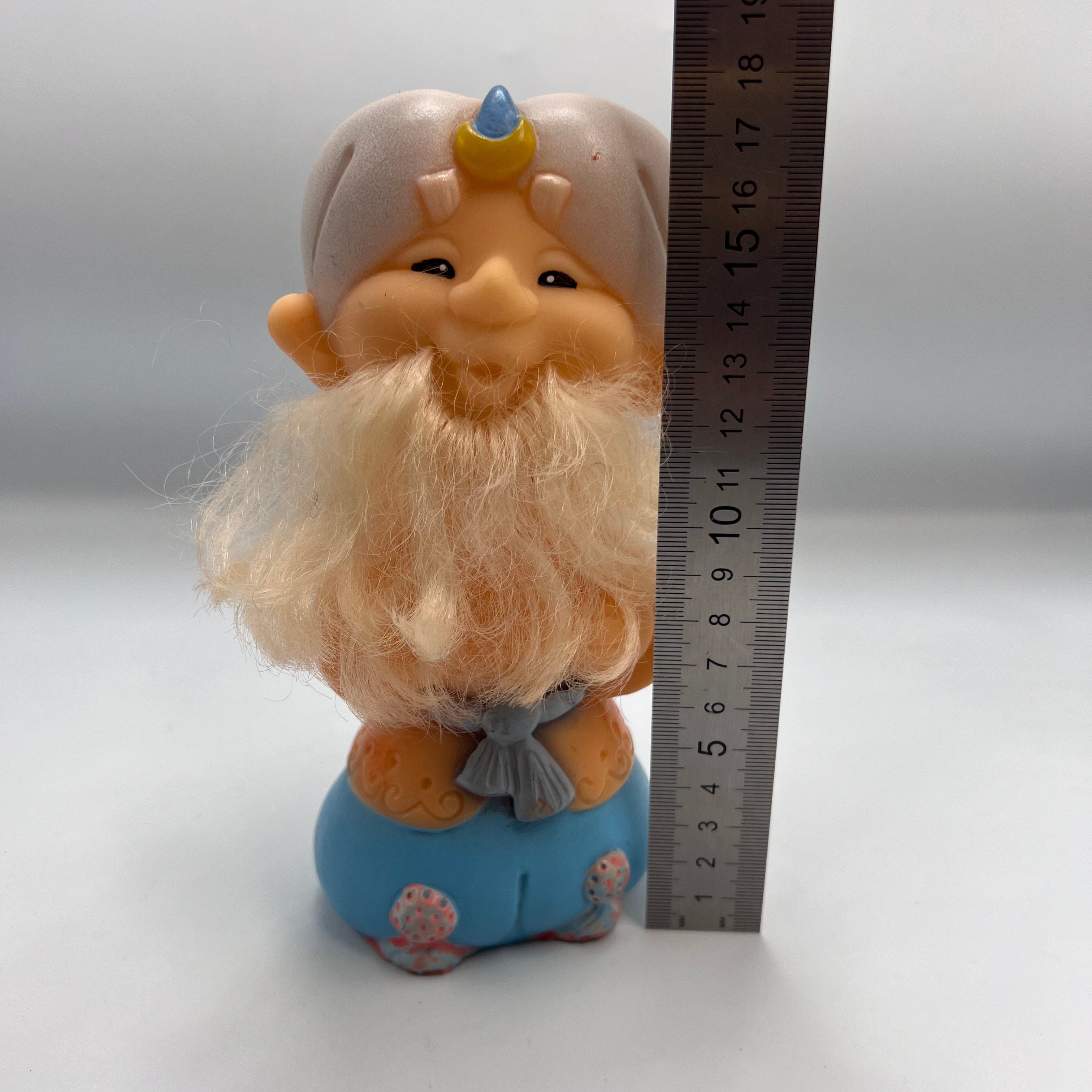 Vintage Vintage Toy Old Man Khottabych RUBBER Doll Soviet Stamp Size ONE SIZE - 3 Thumbnail