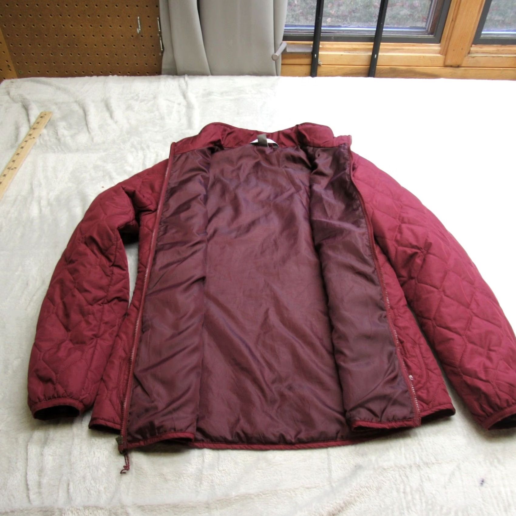 Eddie Bauer Eddie Bauer Jacket Womens Medium Red Quilted Lightweight Full Zip Pockets Coat Size M / US 6-8 / IT 42-44 - 3 Thumbnail