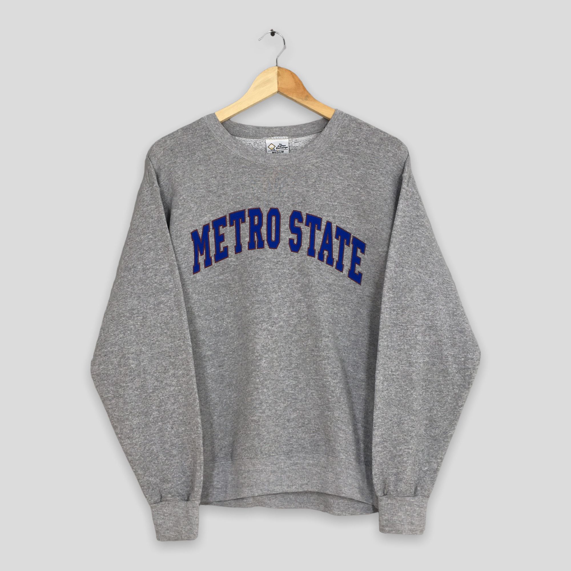 NCAA × Vintage Vintage Metropolitan State University Gray Sweatshirt Medium Size US M / EU 48-50 / 2 - 1 Thumbnail