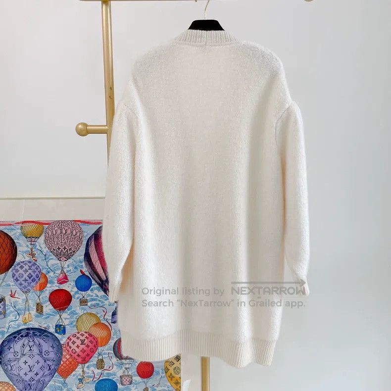 Fendi Fendi White knitted cardigan Size S / US 4 / IT 40 - 2 Thumbnail