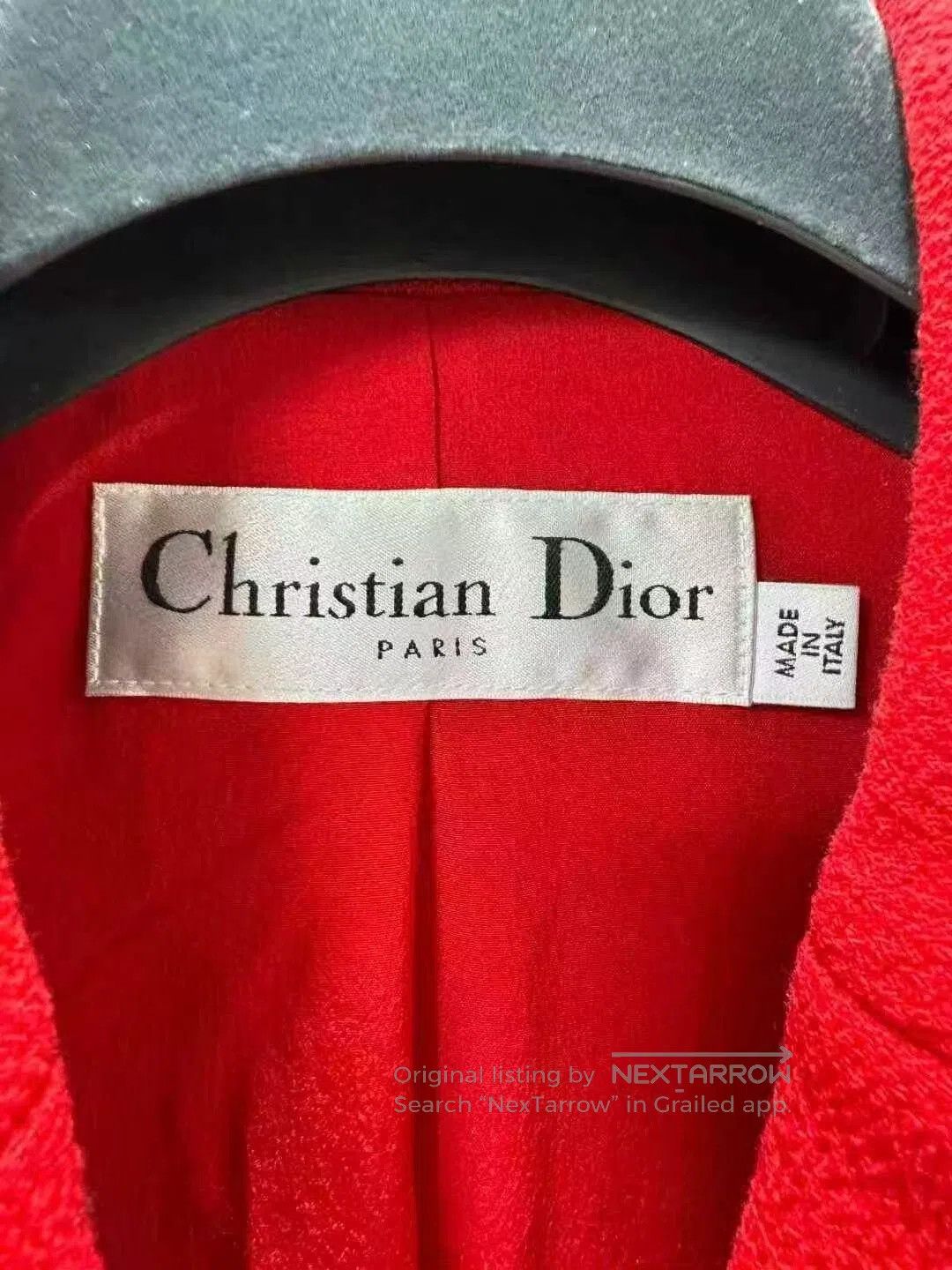 Dior Dior Red Wool Sleeveless Coat. Size S / US 4 / IT 40 - 3 Thumbnail