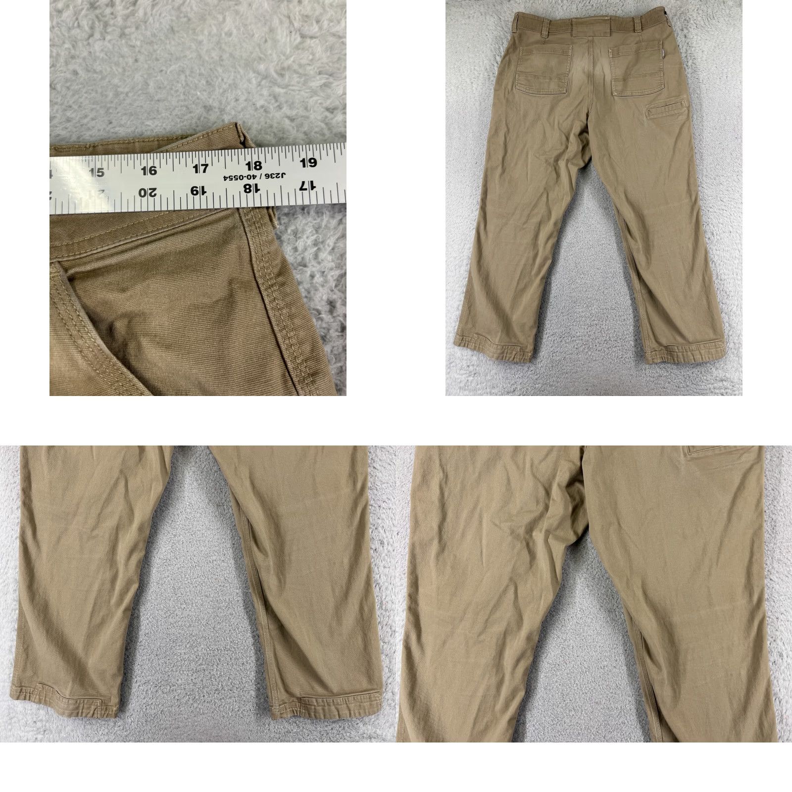 Vintage Duluth Mens Cargo Pants 38 Beige Relaxed Fit Cotton Blend 5-Pocket, Straight Leg, Zip Fly, Canvas Duck Size US 38 / EU 54 - 9 Thumbnail