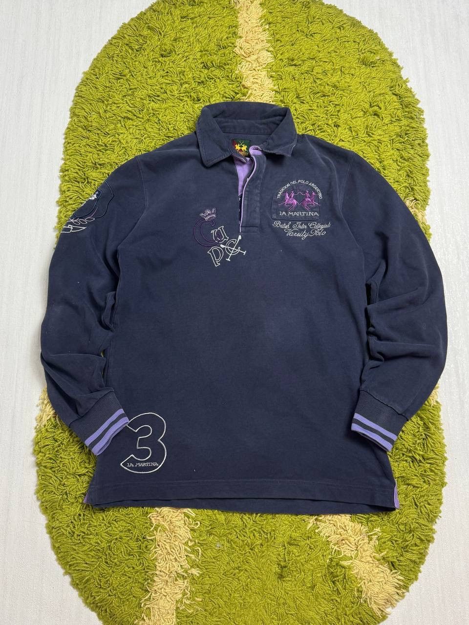 Vintage La Martina long sleeve rugby polo t shirt