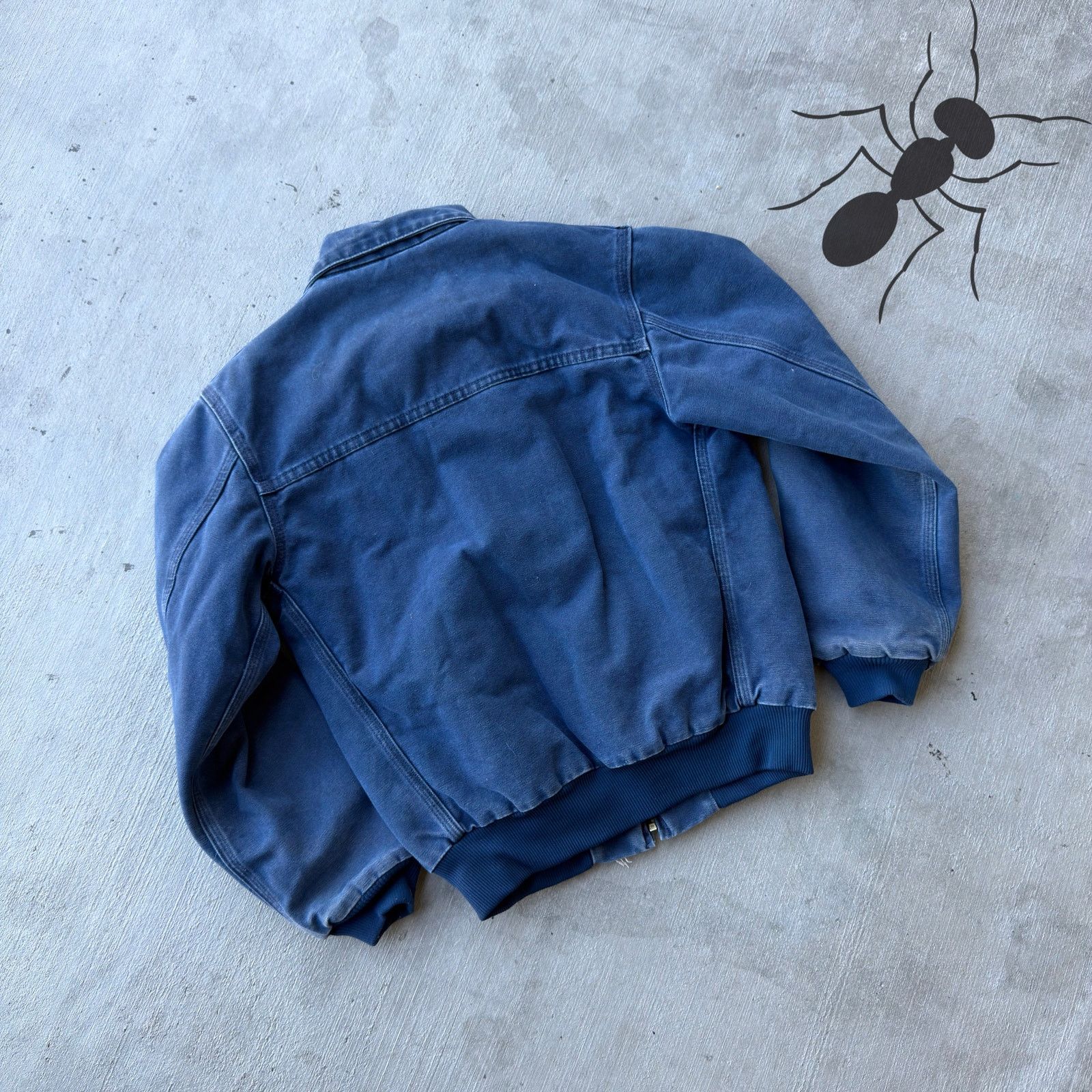 Carhartt × Vintage Carhartt YOUTH Y02 BLU blue Santa Fe work wear jacket Size US XS / EU 42 / 0 - 6 Thumbnail