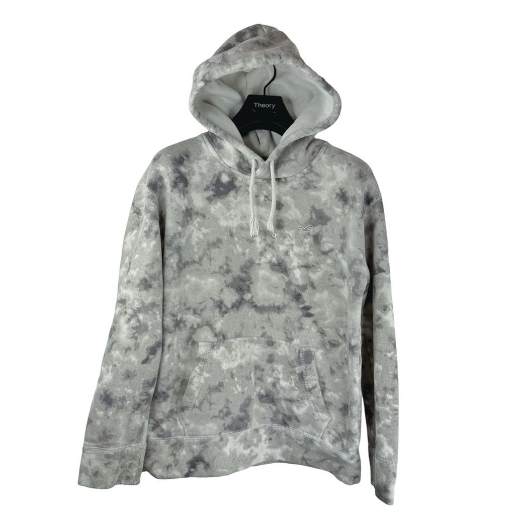 Hollister HOLLISTER Men's Grey Tie-Dye Camouflage Hoodie Size XS Size US XS / EU 42 / 0 - 3 Thumbnail