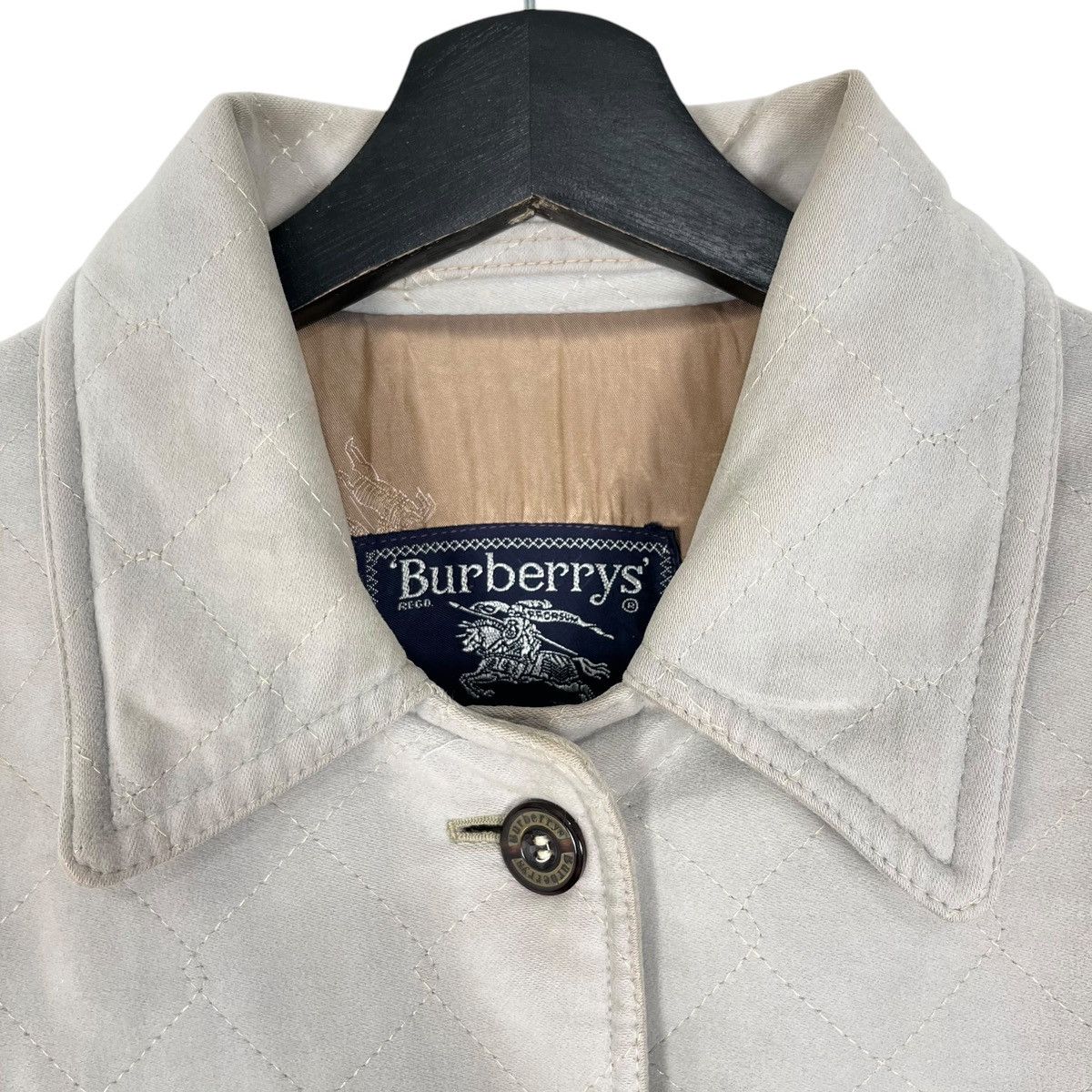 Burberry × Vintage Vintage 90s Burberrys Women Velvet Parka Jacket Size M / US 6-8 / IT 42-44 - 5 Thumbnail