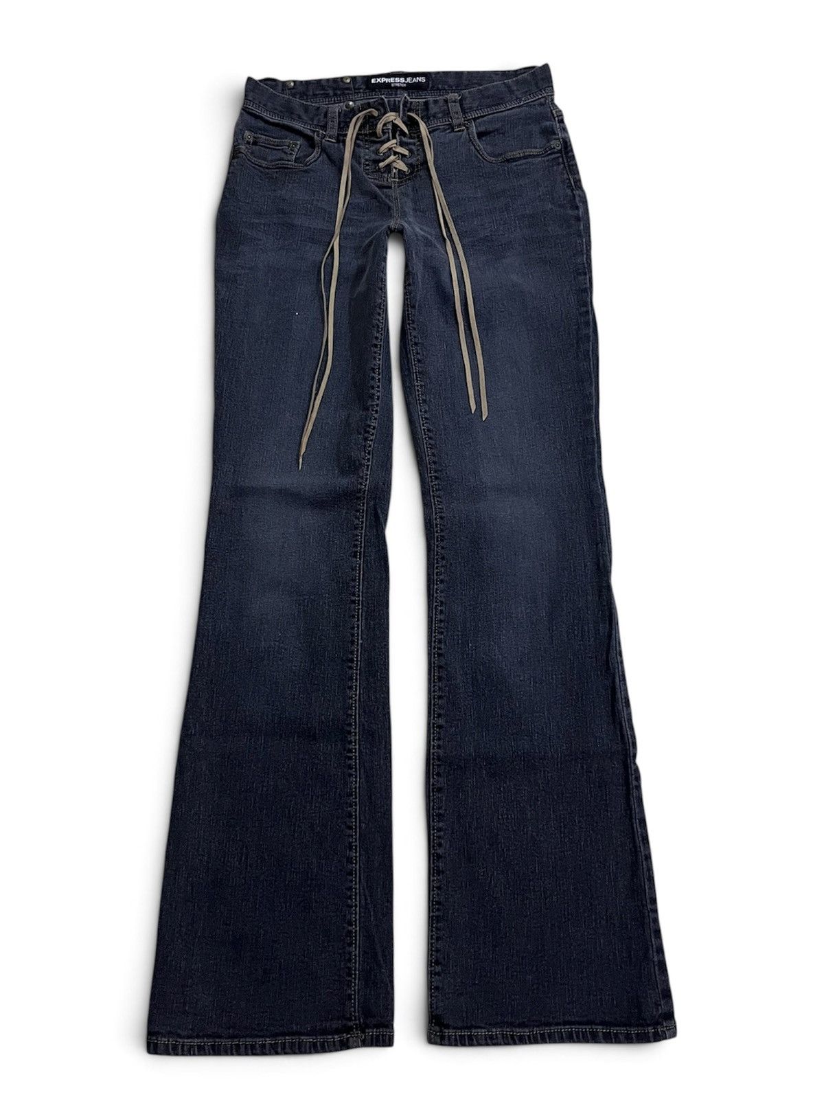Tornado Mart lace up flare jeans | Grailed