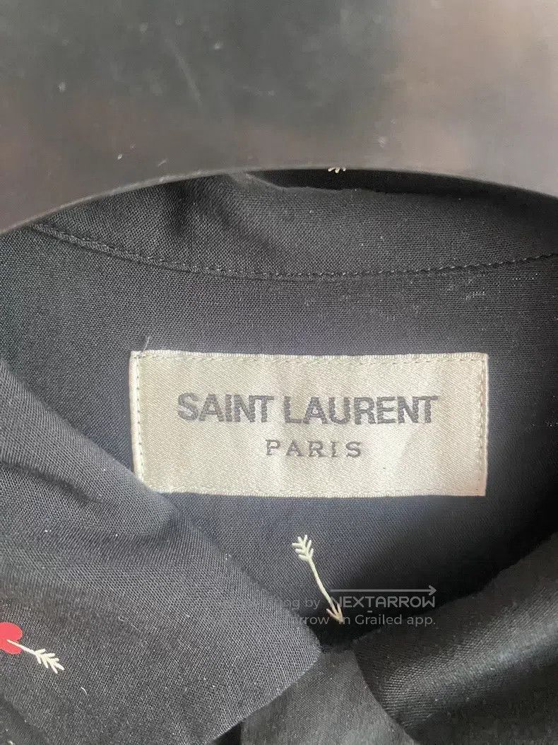Saint Laurent Paris Saint Laurent Paris size 37 Arrow Heart Logo Shirt Size US S / EU 44-46 / 1 - 2 Thumbnail