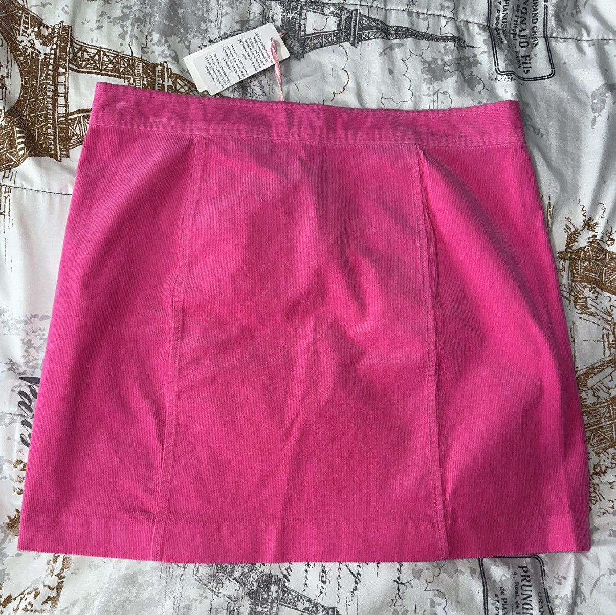 Vineyard Vines Vineyard Vines Womens Pink Corduroy Sailor Skirt Size 8 Size 30" / US 8 / IT 44 - 2 Thumbnail