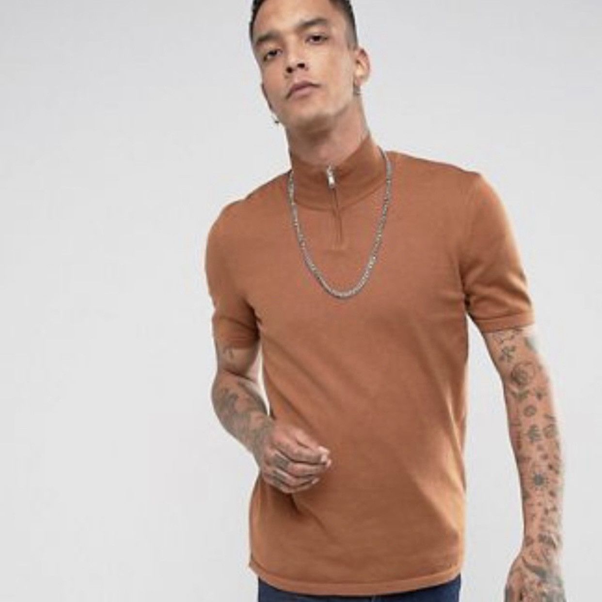 Asos ASOS Half Zip Shirt Size US M / EU 48-50 / 2 - 5 Thumbnail