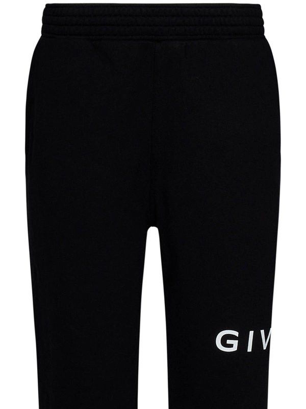 Givenchy o1srvl11e0625 Brushed Cotton Joggers in Black Size 27" / US 4 / IT 40 - 5 Thumbnail