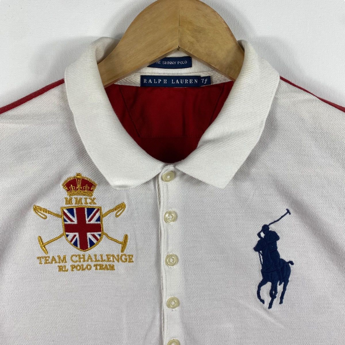 Polo Ralph Lauren × Ralph Lauren × Vintage Women RALPH LAUREN Team Challenge Rl Polo Team The Skinny Size M / US 6-8 / IT 42-44 - 2 Thumbnail