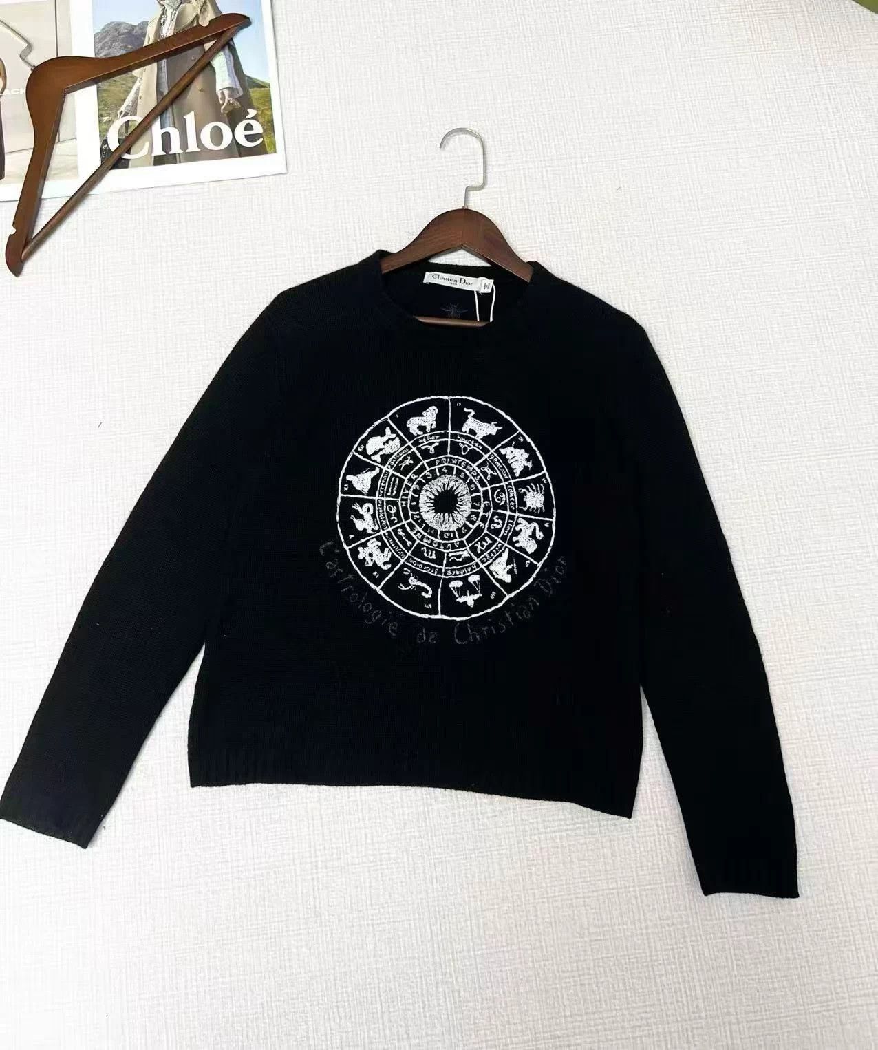 Dior Dior Zodiac Cashmere Hoodie B92 S38 L52cm Size S / US 4 / IT 40 - 1 Thumbnail