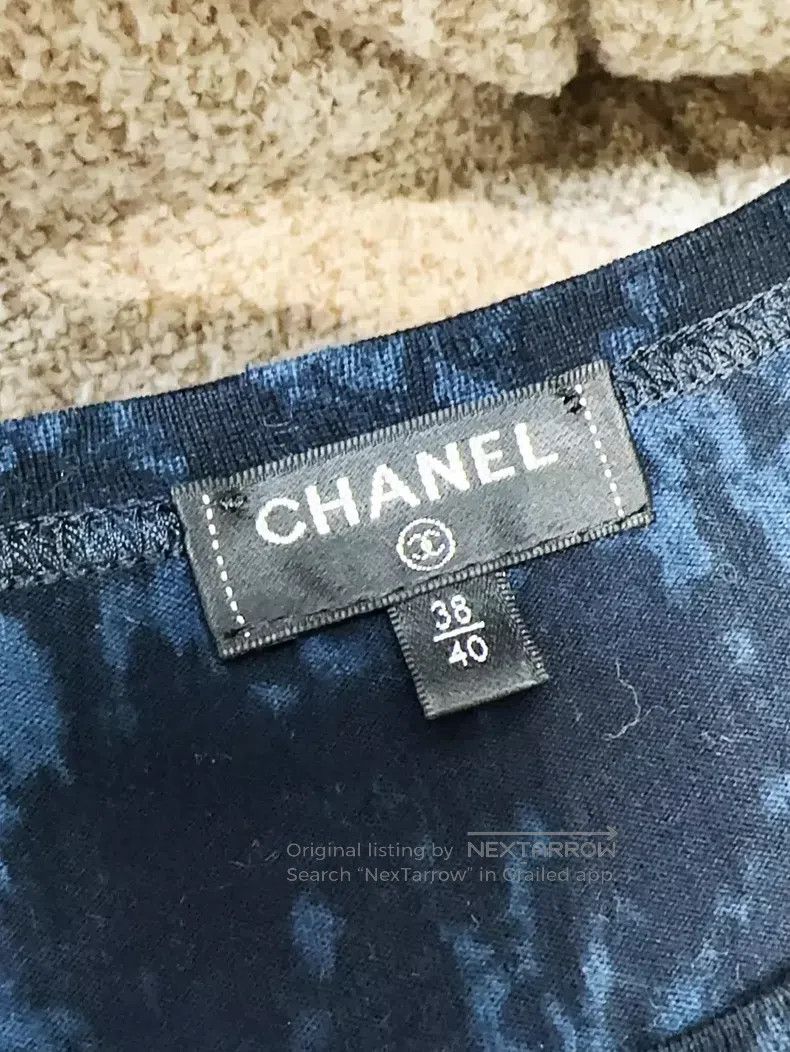 Chanel Chanel 20S spring and summer dark blue letter embroidery s Size XS / US 0-2 / IT 36-38 - 5 Thumbnail