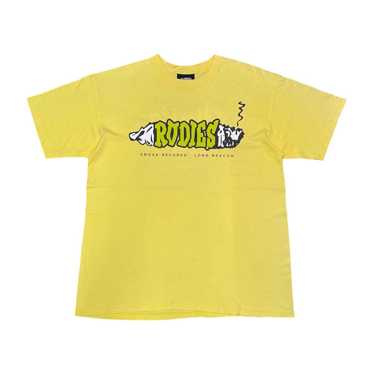 Vintage Y2K RUDIES SMOKE RECORDS LONG BEACON T SHIRT RARE Size US L / EU 52-54 / 3 - 1 Thumbnail
