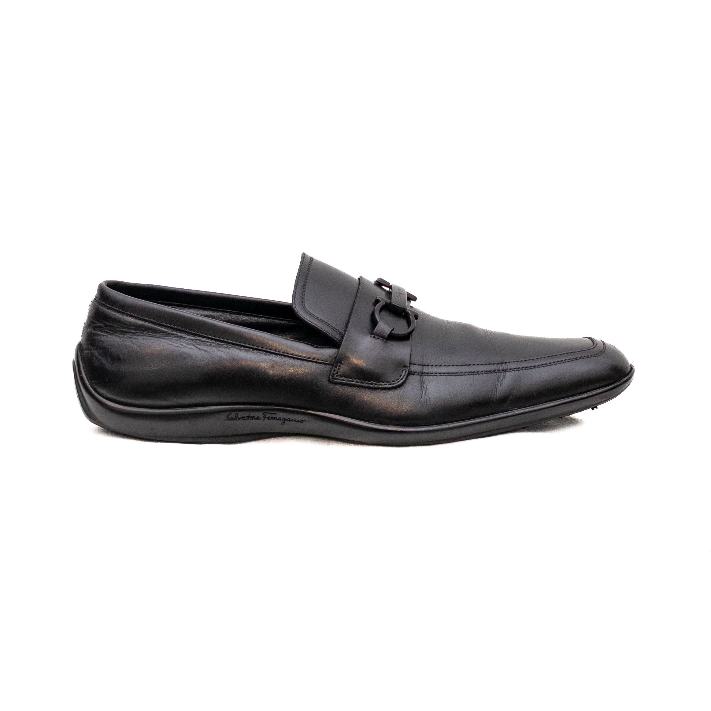 Salvatore Ferragamo Salvatore Ferragamo Men’s Black Leather Gancio Bit Loafers Size US 11 / EU 44 - 3 Thumbnail