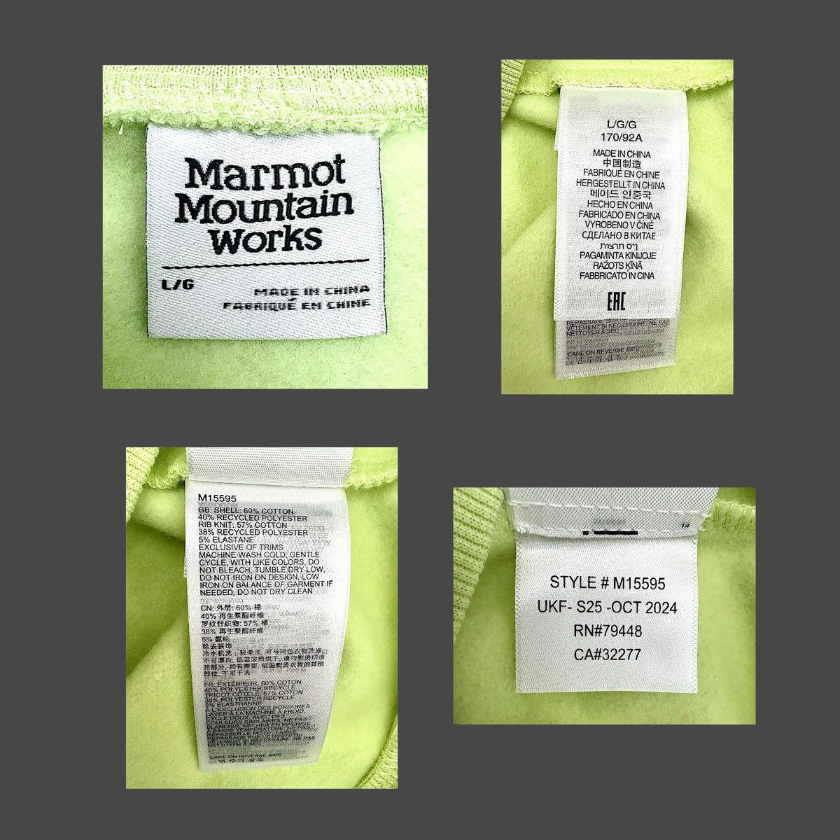 Marmot Marmot Women’s Green Mountain Works Print Hoodie Sz L Size L / US 10 / IT 46 - 11 Thumbnail