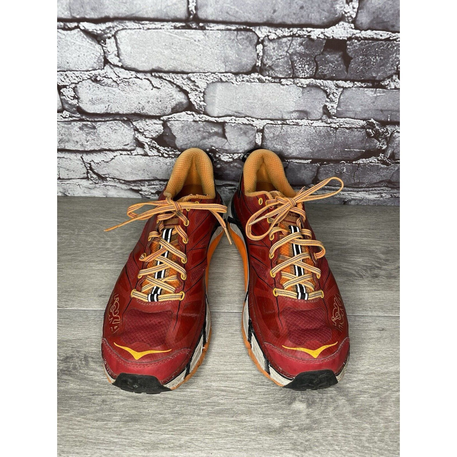 Hoka Hoka One Vibram Mafate Speed 2 Red Synthetic Running Shoes M Size US 9.5 / EU 42-43 - 2 Thumbnail