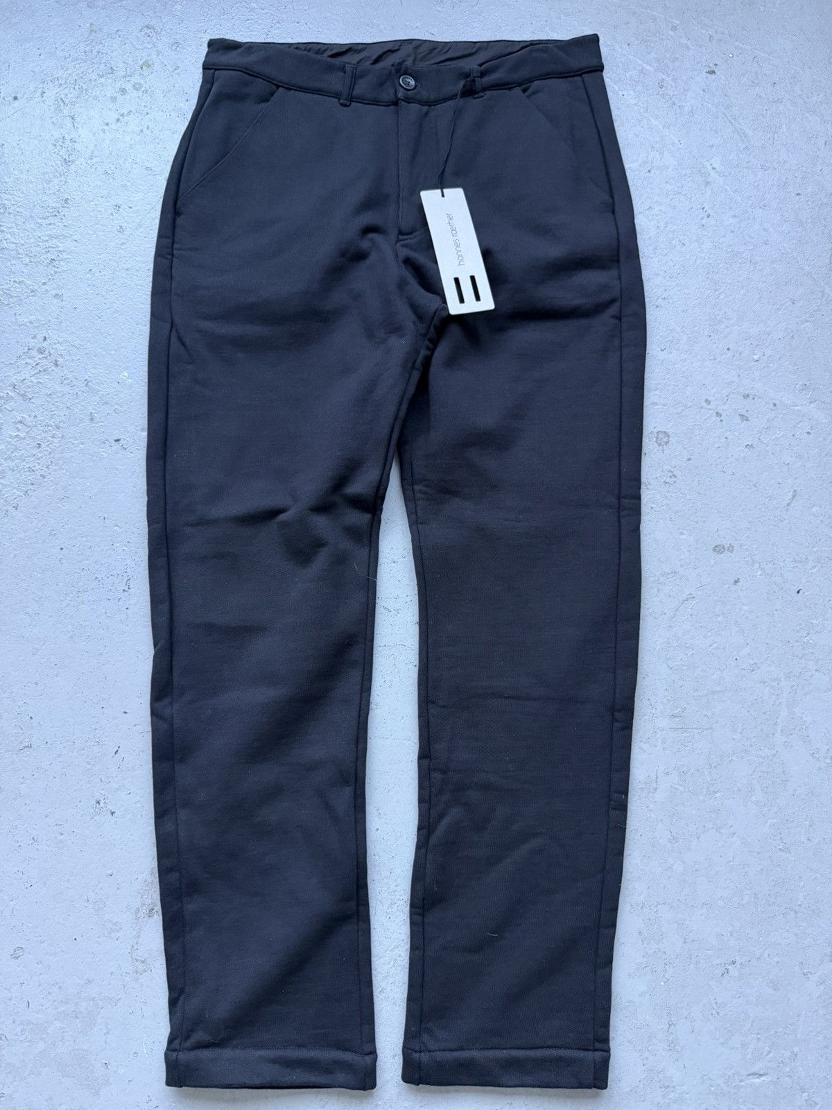 hannes roether Hannes Roather 100% Cotton Black Trousers Size US 32 / EU 48 - 1 Thumbnail