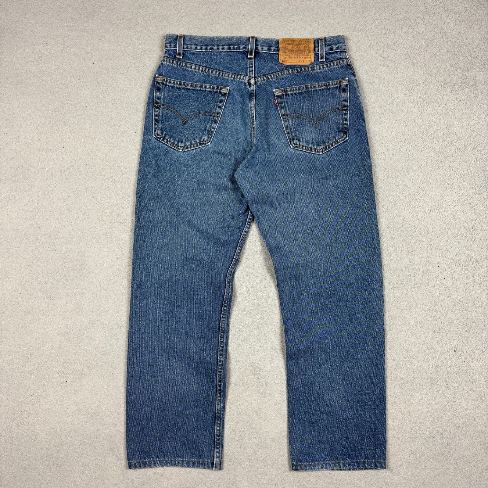 Levi's Vintage Levi's 505 W34 L30 Regular Straight Denim Jeans 90s Size US 34 / EU 50 - 2 Thumbnail