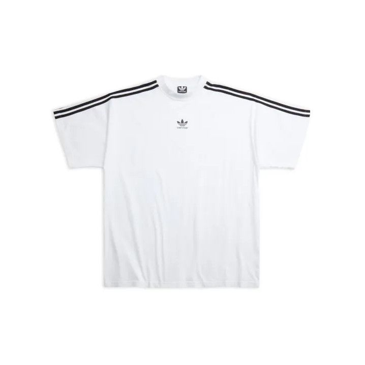 Balenciaga Balenciaga x Adidas Originals White Logo T-Shirt Size US L / EU 52-54 / 3 - 1 Thumbnail