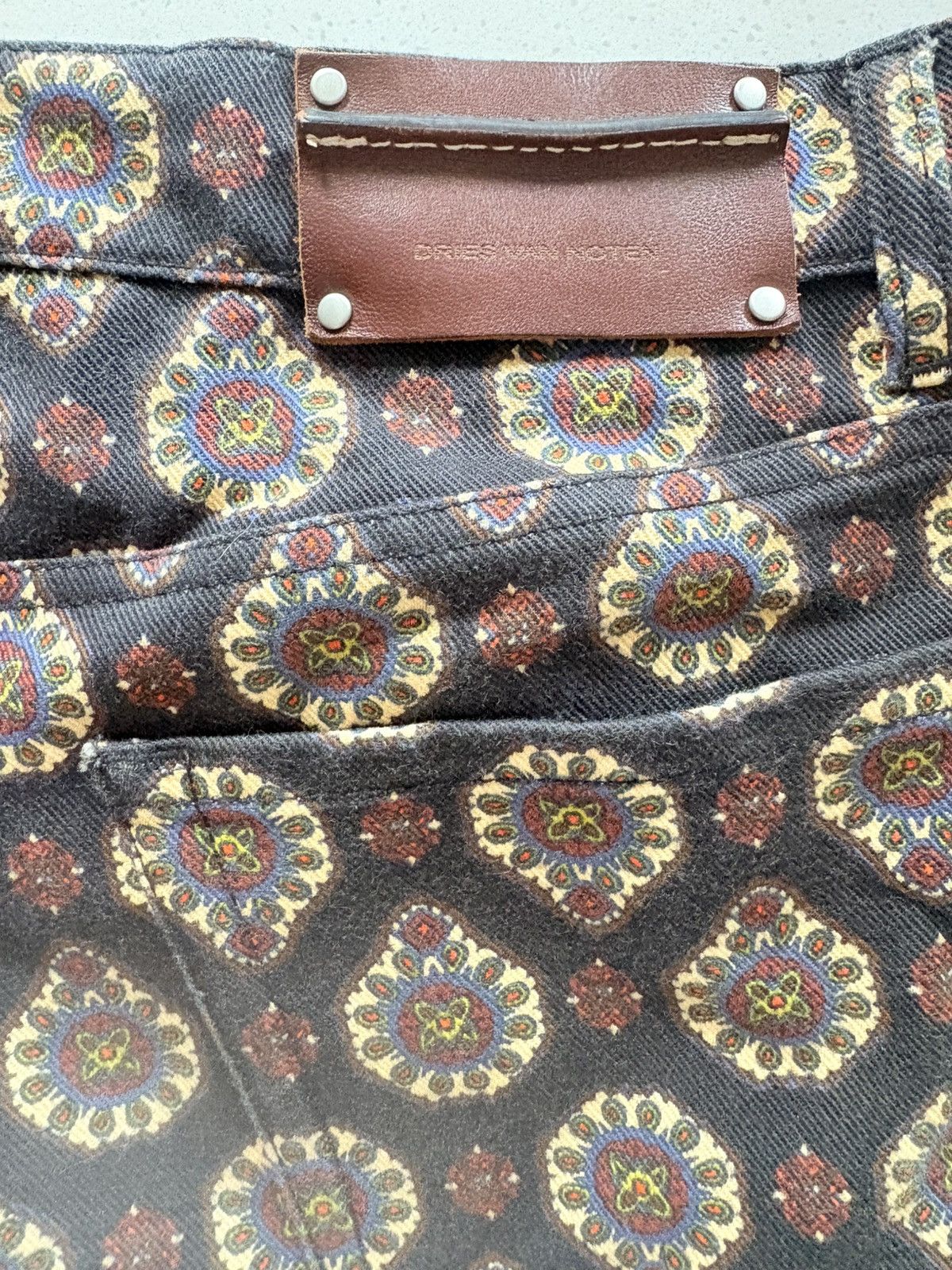 Dries Van Noten Dries Van Noten Patterned Denim Pants Size US 32 / EU 48 - 3 Thumbnail