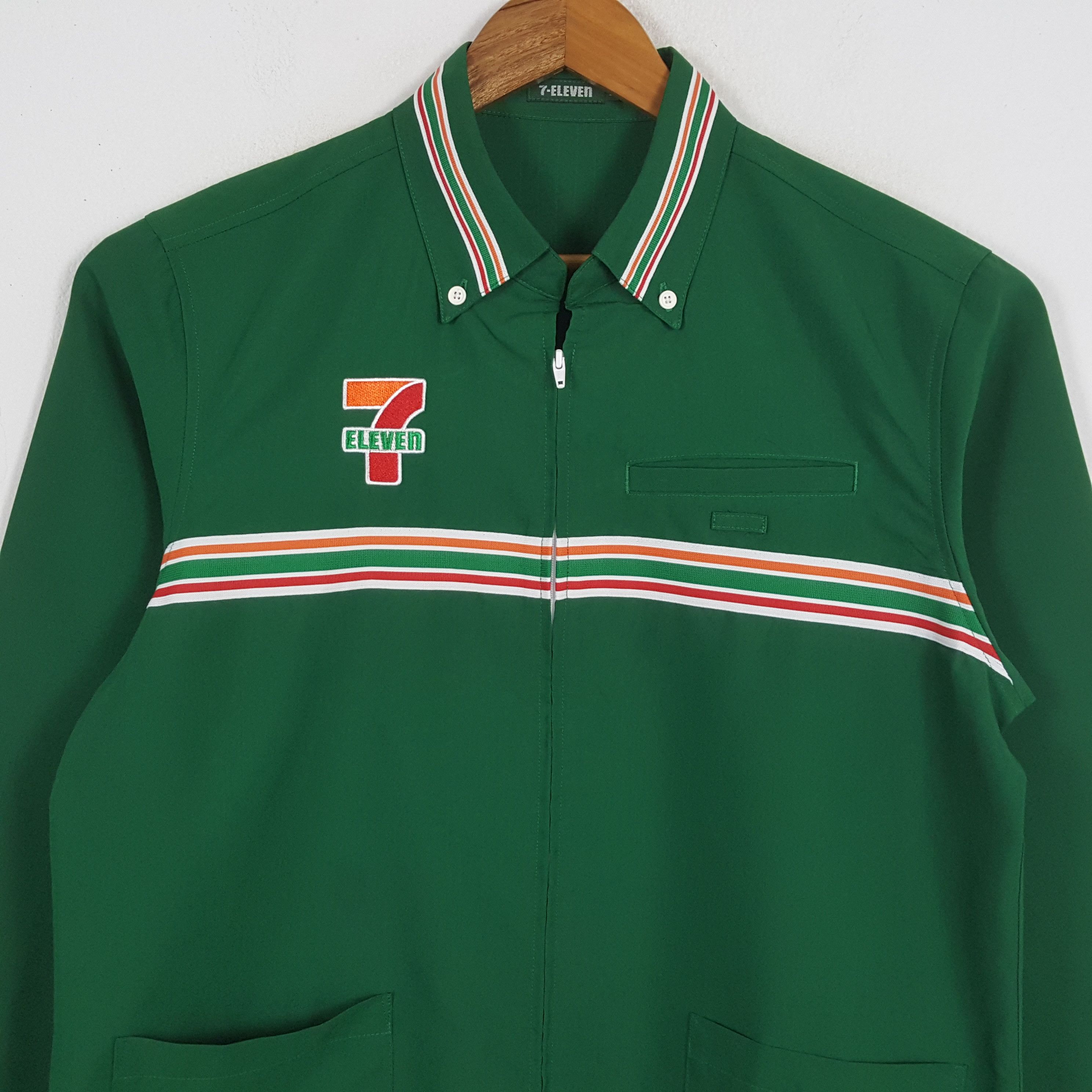 Japanese Brand × Vintage Vintage 7-ELEVEn Japanese Workers Uniform Shirt Jacket Size US M / EU 48-50 / 2 - 4 Thumbnail