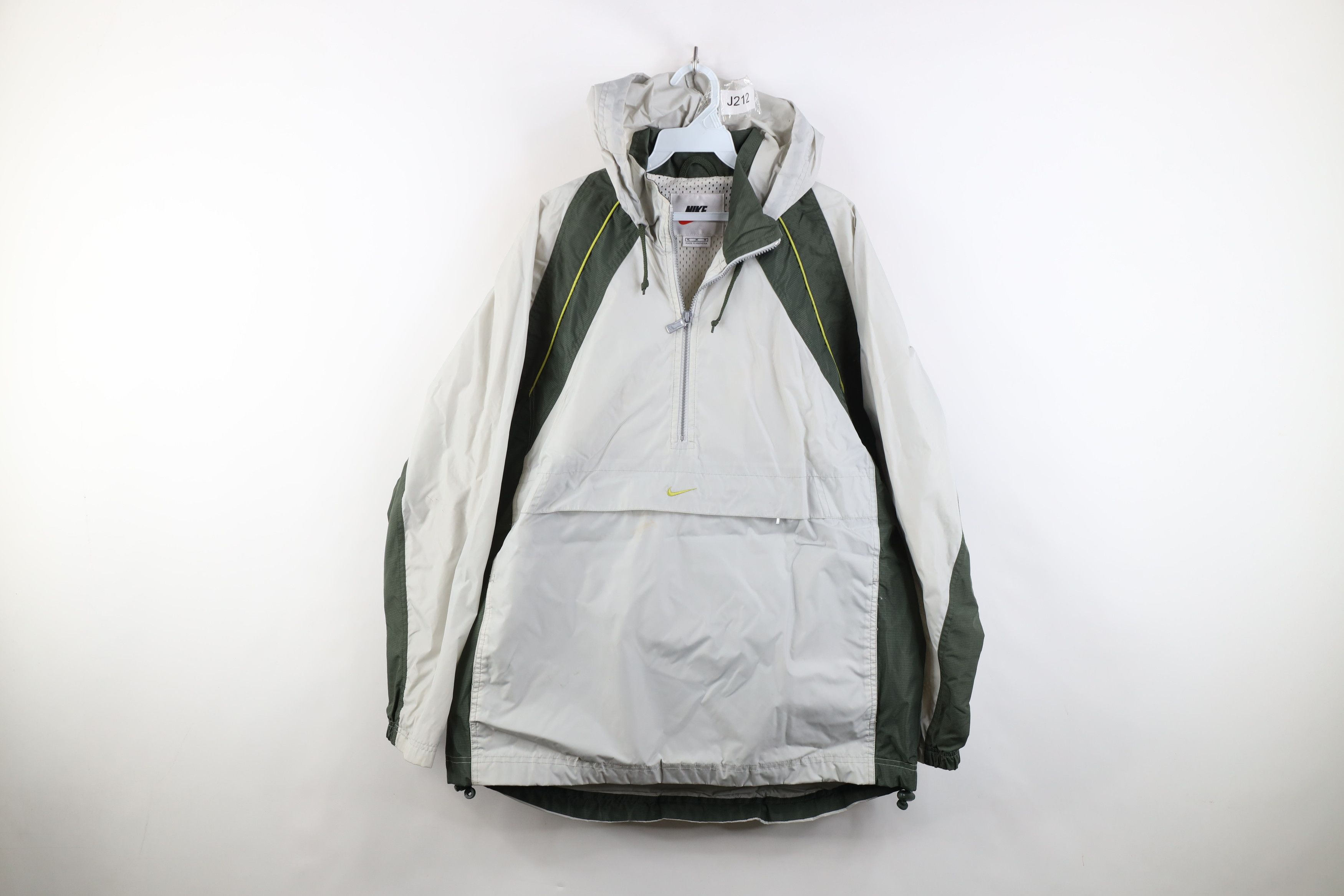 Nike Vintage 90s Nike Swoosh Hooded Anorak Windbreaker Jacket Size US M / EU 48-50 / 2 - 1 Thumbnail