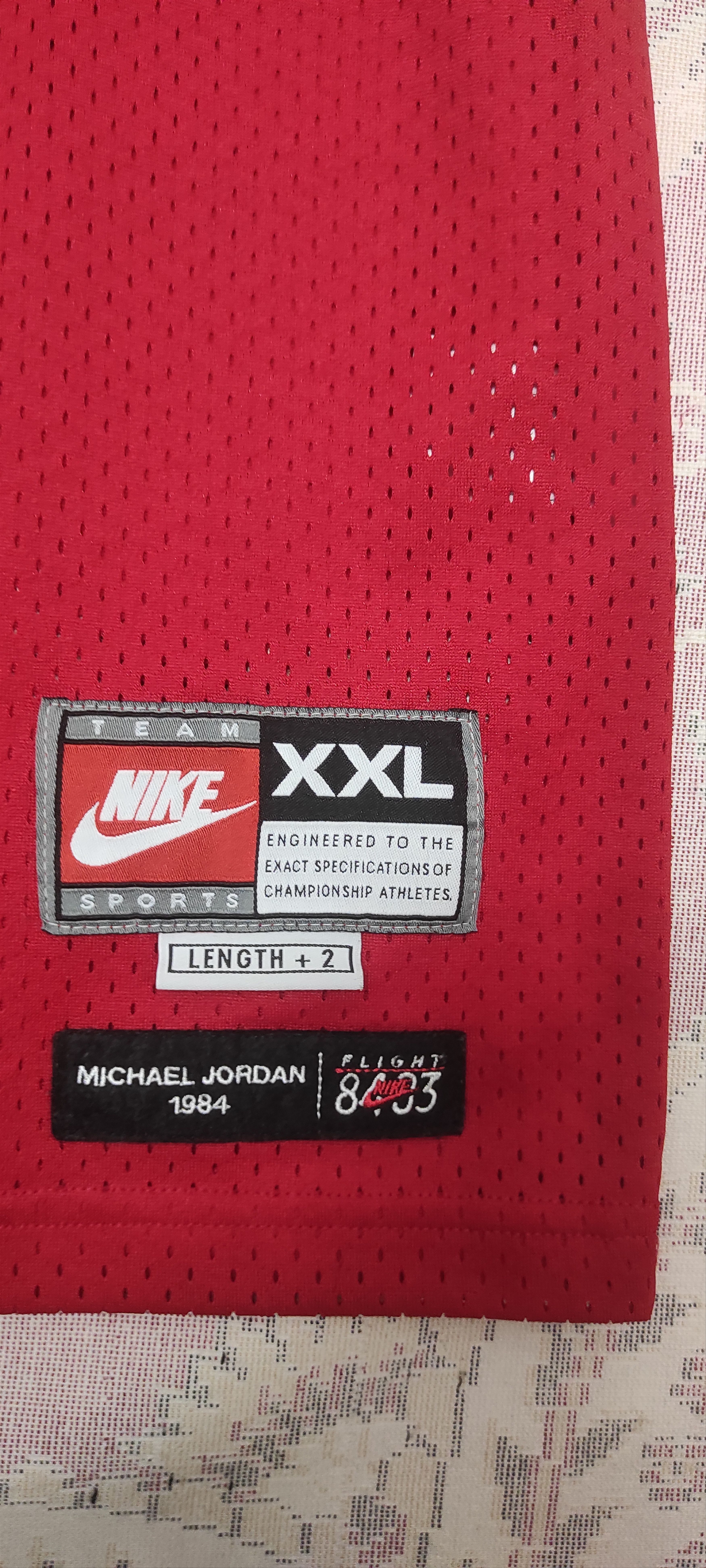 Nike Michael Jordan Chicago Bulls Red Nike Jersey NBA Basketball Size US XXL / EU 58 / 5 - 2 Thumbnail