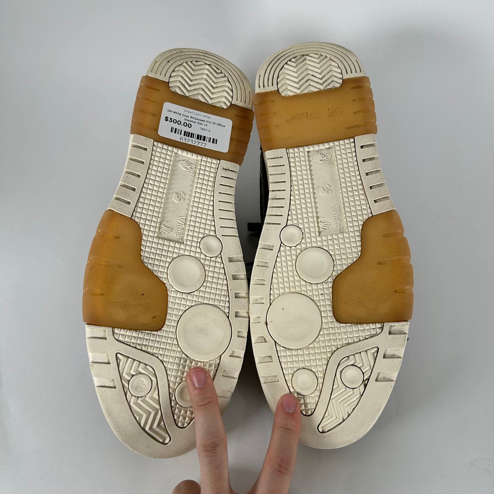 Off-White Off-White Croc Embossed Out Of Office Sneaker Size 13 Size US 13 / EU 46 - 6 Thumbnail
