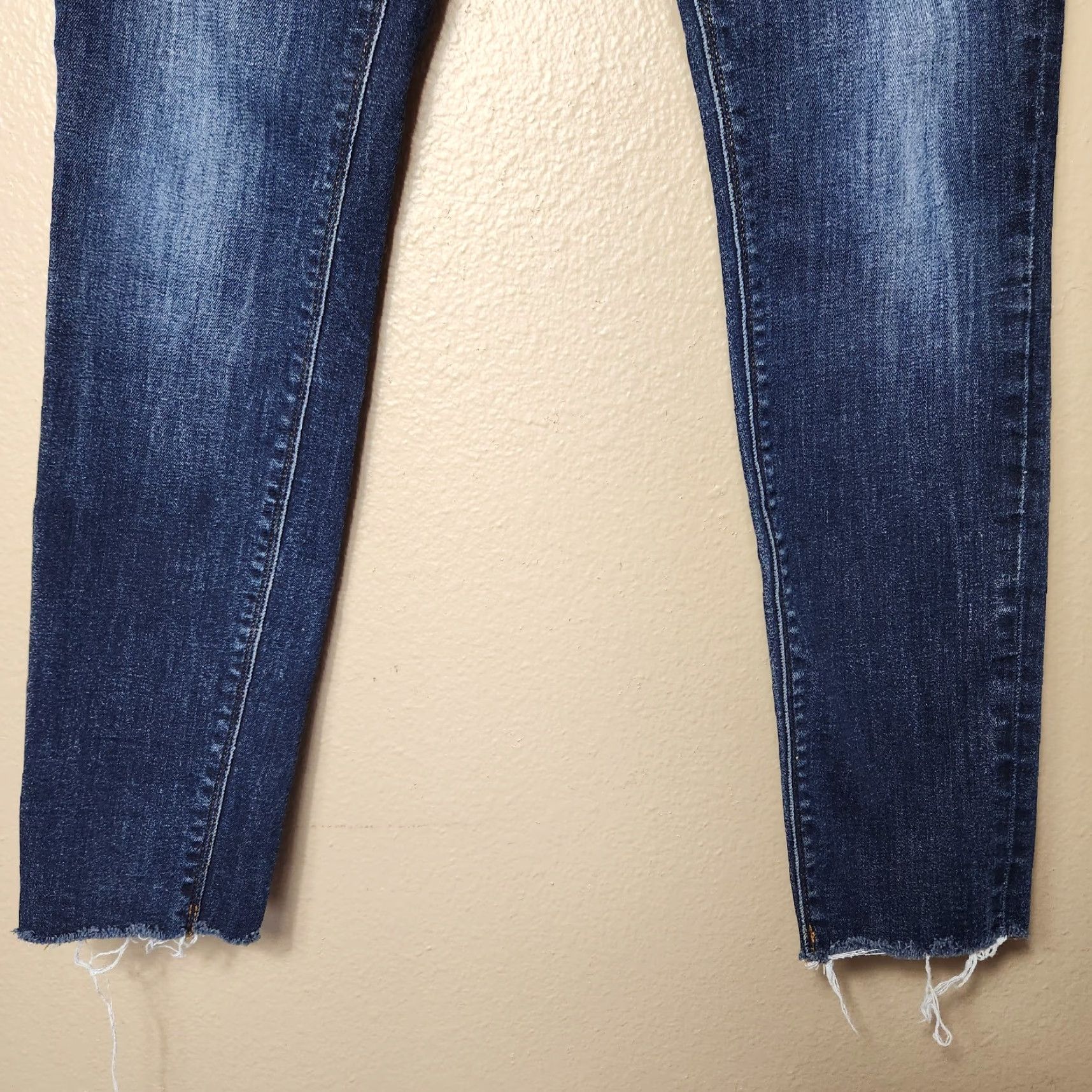 Hudson Hudson Womens Dark Wash High Rise Blair Super Skinny Raw Hem Jeans-Size 27 Size 27" / US 4 / IT 40 - 4 Thumbnail