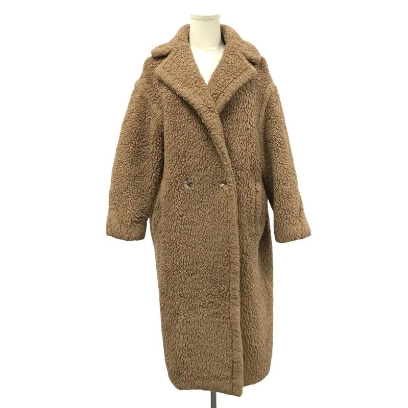 Max Mara MaxMara Brown Alpaca Wool Women's Coat 0089 Size XS / US 0-2 / IT 36-38 - 1 Thumbnail