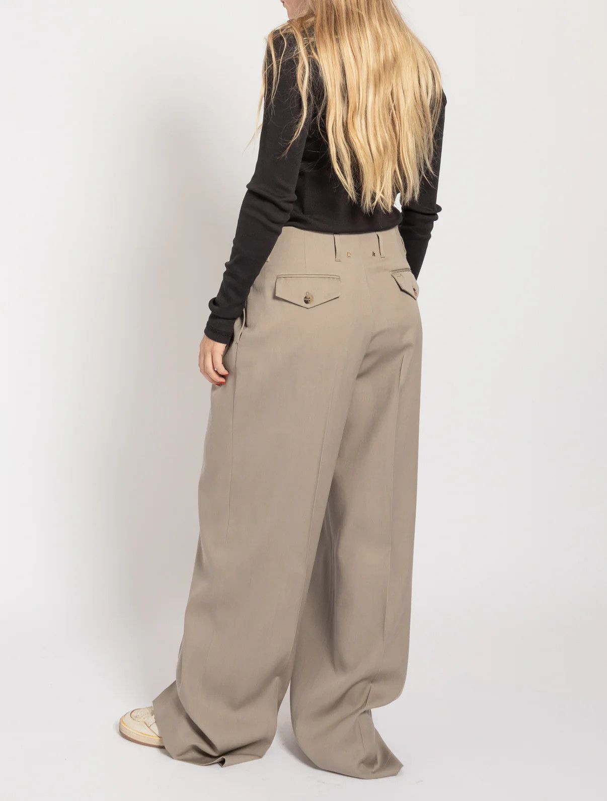 Golden Goose o1y0725 Casual Pant in Taupe Size 28" / US 6 / IT 42 - 3 Thumbnail